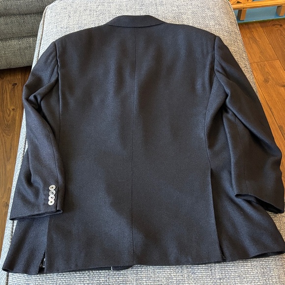 ZILLI Paris Classic Black Men's Italian Imported Cashmere/Viscose Blazer Sz 44R - Picture 7 of 8